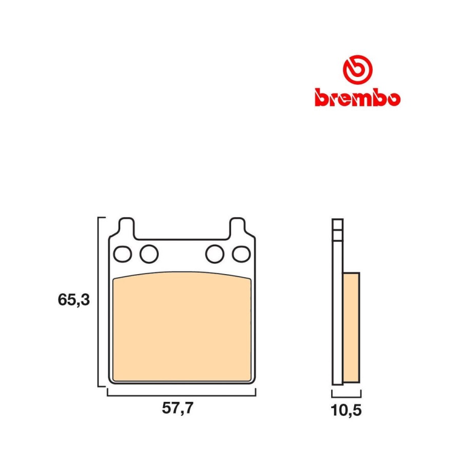 Frein - Jeu de Plaquettes - BREMBO - 07HO0411 - GL1000 - CB750F1 01...