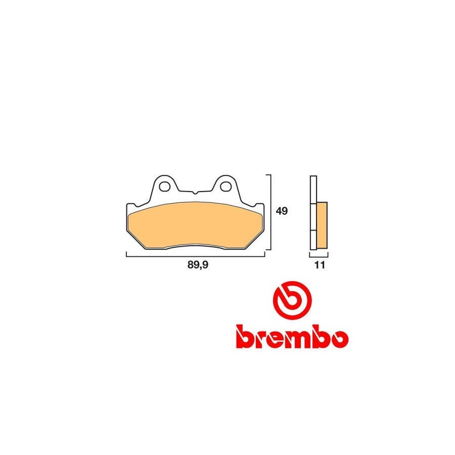 Frein - Jeu de Plaquettes - BREMBO - 07HO10LA 01009-069-10LA