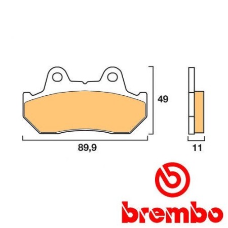 Frein - Jeu de Plaquettes - BREMBO - 07HO10LA 01009-069-10LA