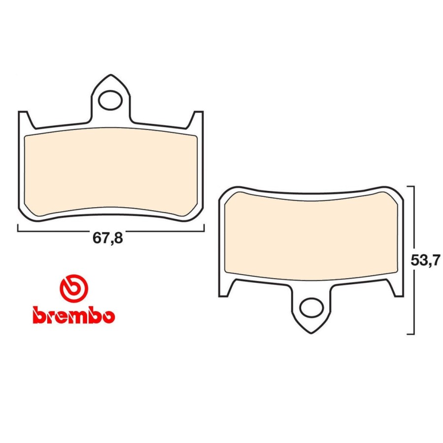 Frein - Jeu de Plaquettes - BREMBO - 07HO28SC 01009-BRE-28SC