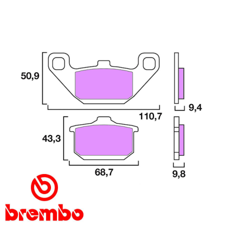 Frein - Jeu de Plaquettes - Brembo - 07KA08SP 01009-085-08SP