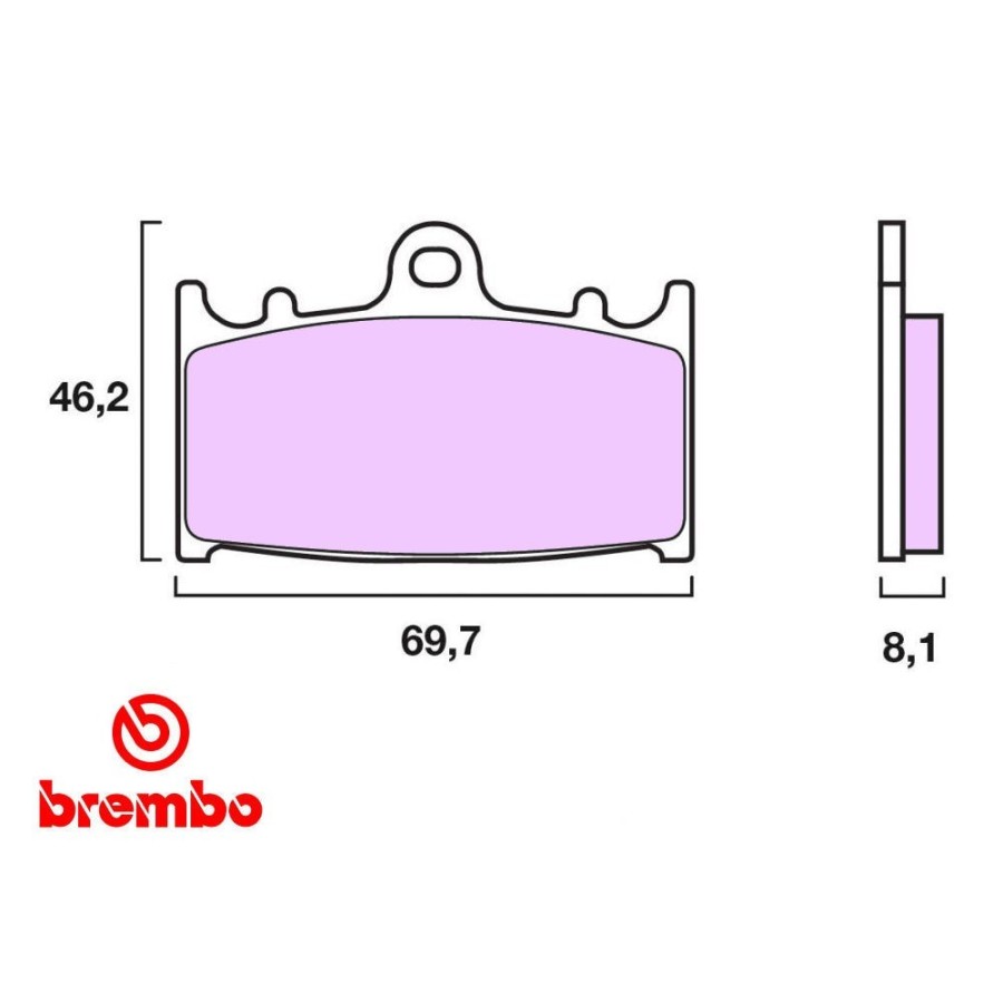 Frein - Jeu de Plaquettes - BREMBO - 07KA13RC 01009-KA13-RC