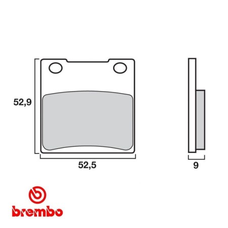 Frein - Jeu de Plaquettes - BREMBO - 07KS0507 01009-063-001