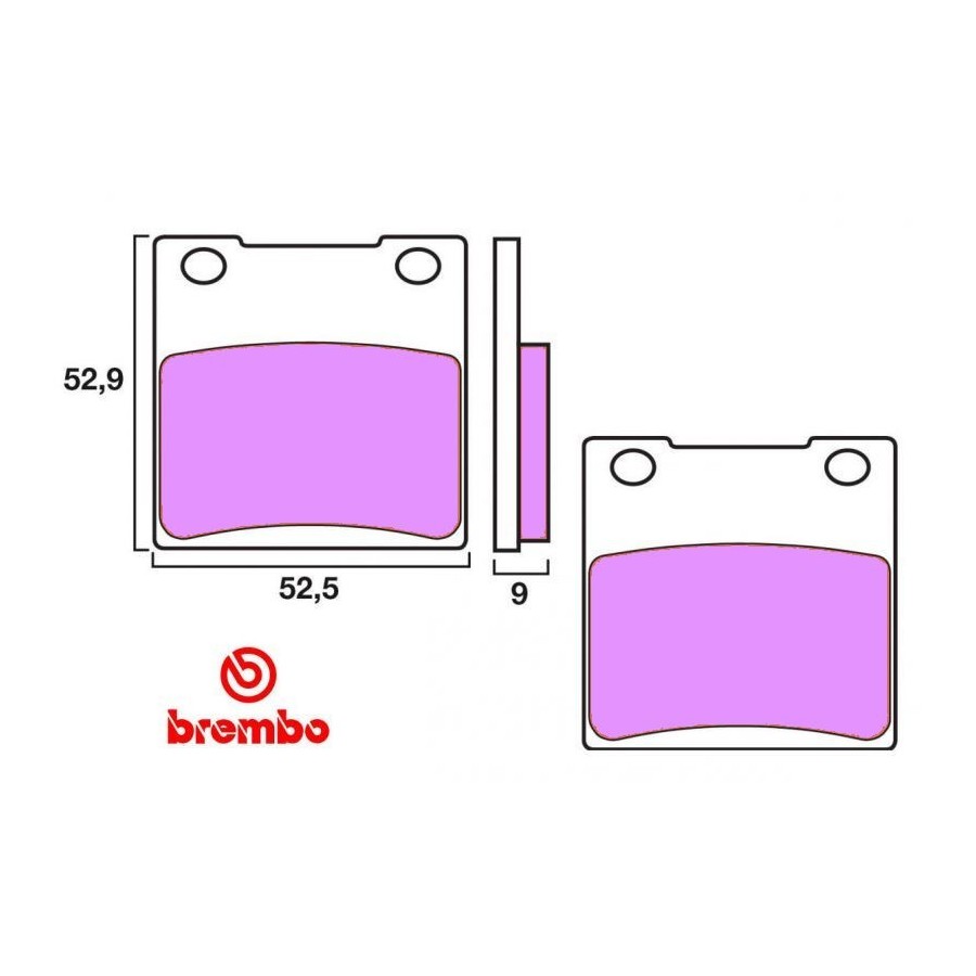 Frein - Jeu de Plaquettes - BREMBO - 07KS05SP - 01009-063-003