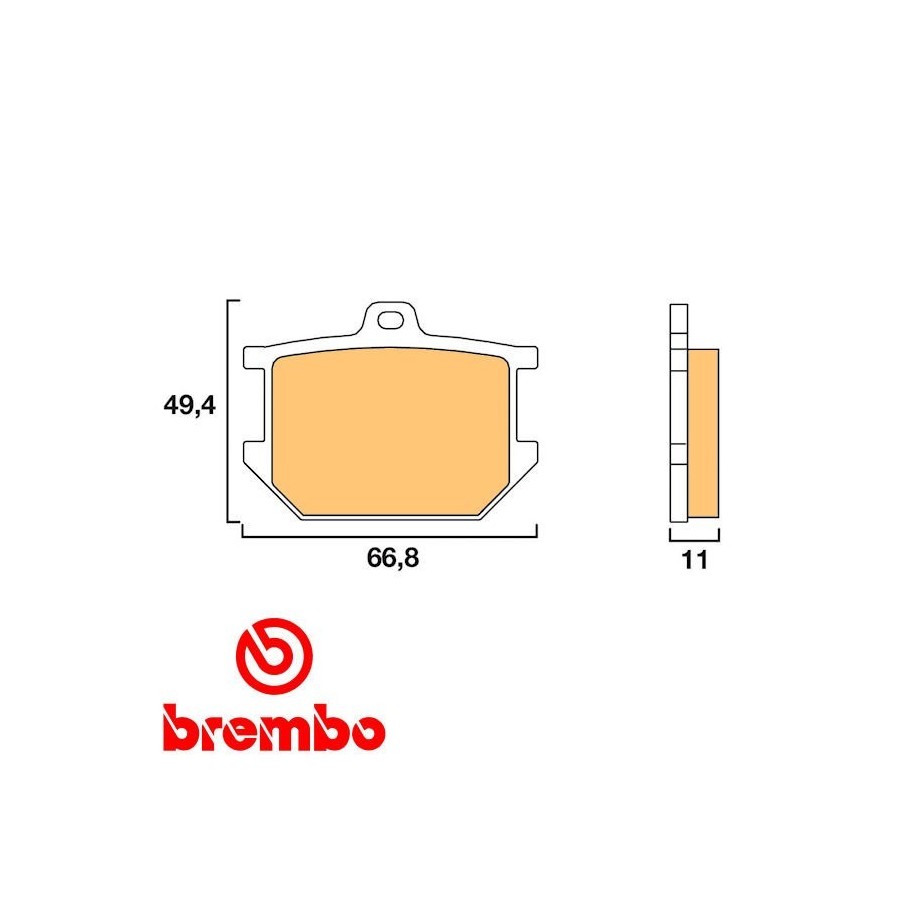 Frein - Jeu de Plaquettes - Brembo - 07YA0309 - XS250, .... SR500 -...