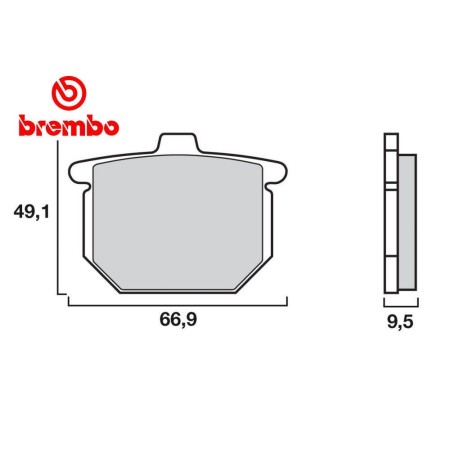 Frein - Jeu de Plaquettes - Brembo - Ceramique - 07HO0307 -  01009-...