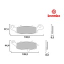 Frein - Jeu de Plaquettes - Gauche - BREMBO -  01009-BRE-1907