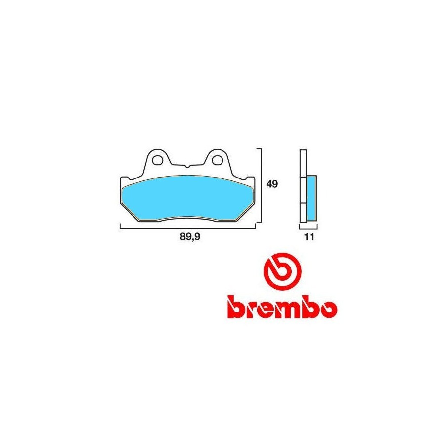 Frein - Jeu de Plaquettes - Metal fritté - BREMBO - 07HO10SA -  010...