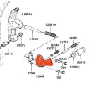 Distribution - Support Poussoir Tendeur - Guide "B" - 12049-1015 - KZ750....ZR750