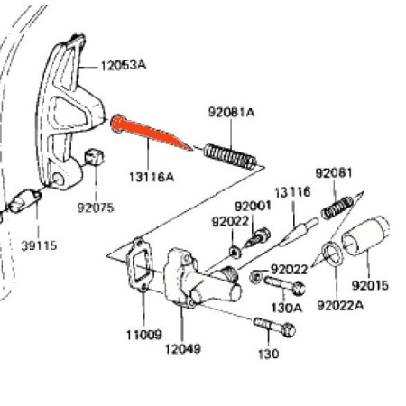 Carburateur - joint de cuve - 13258-04F00 - GS500- GZ250 .... FZS600 .... XS1100 - FZS600 .....