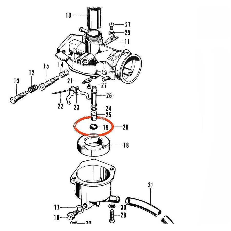 Carburateur - Joint de cuve - 16173-063-004 00911-130-000