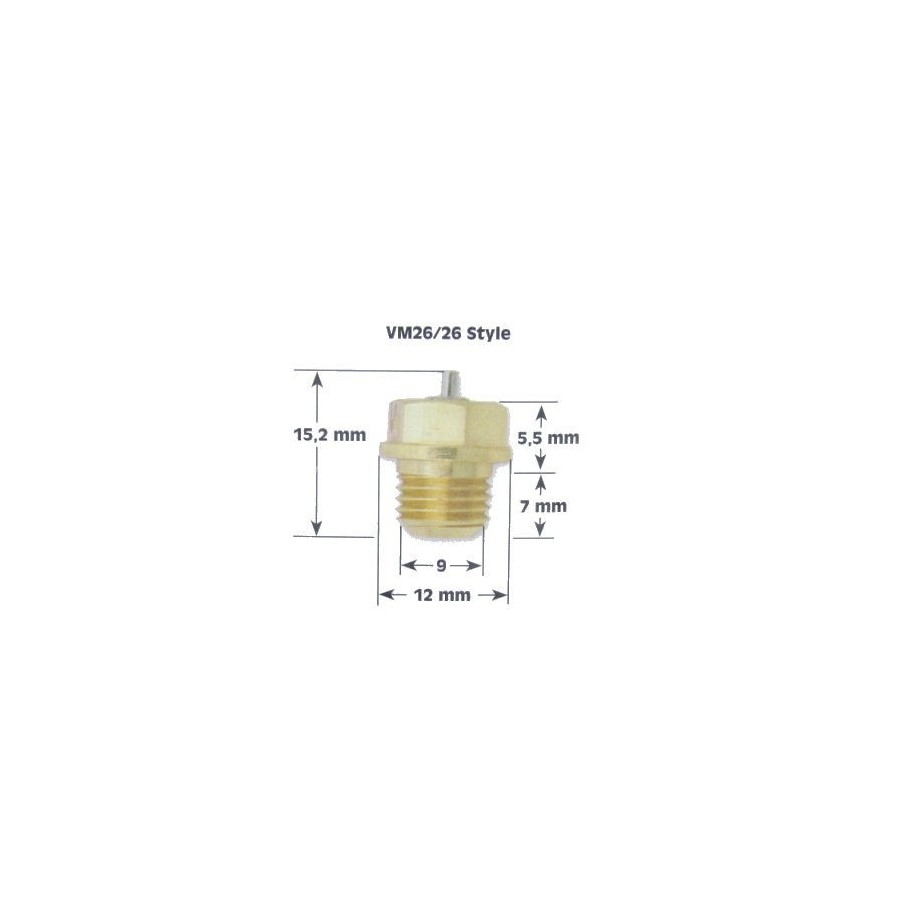 Carburateur - Siege + Pointeau - VM26/26 - ø2.50 - Filetage M9 0113...