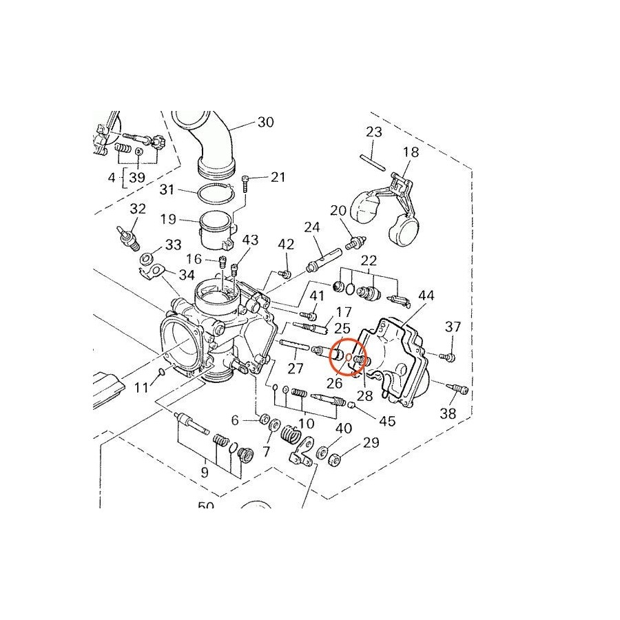 Carburateur - Joint - 1AE-14227-00 - XJ900 S - Diversion - (4KM) - ...