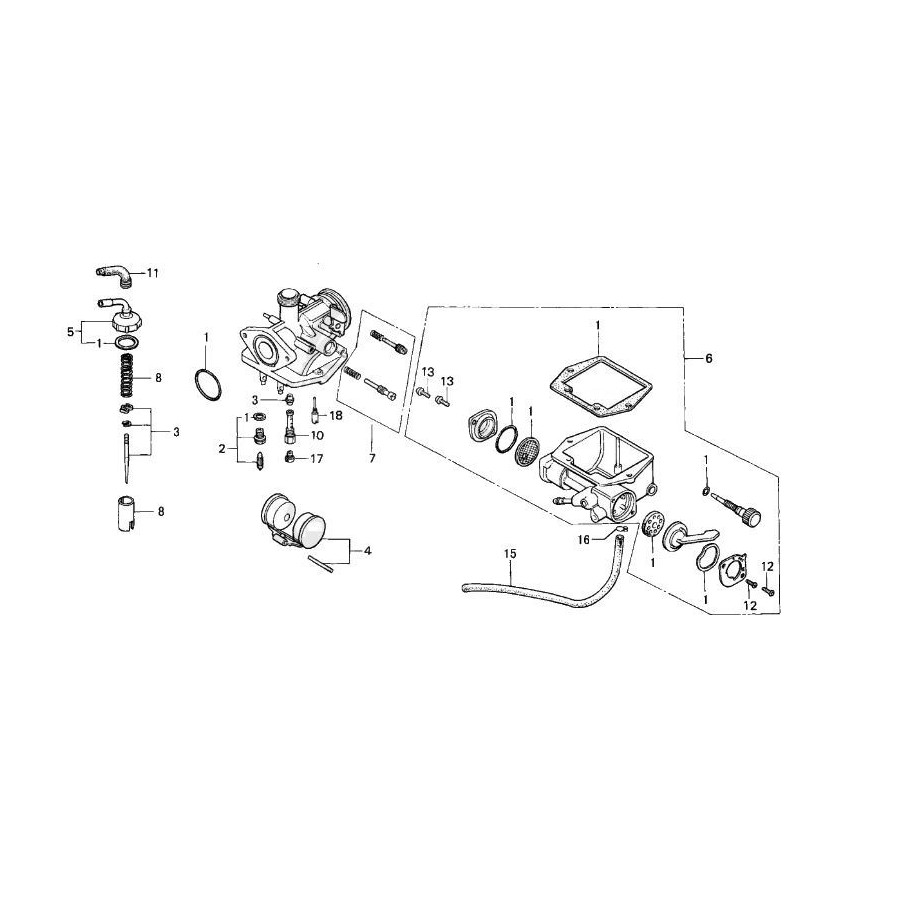 ST70 - Dax - Kit de reparation de carburateur 16010-098-305