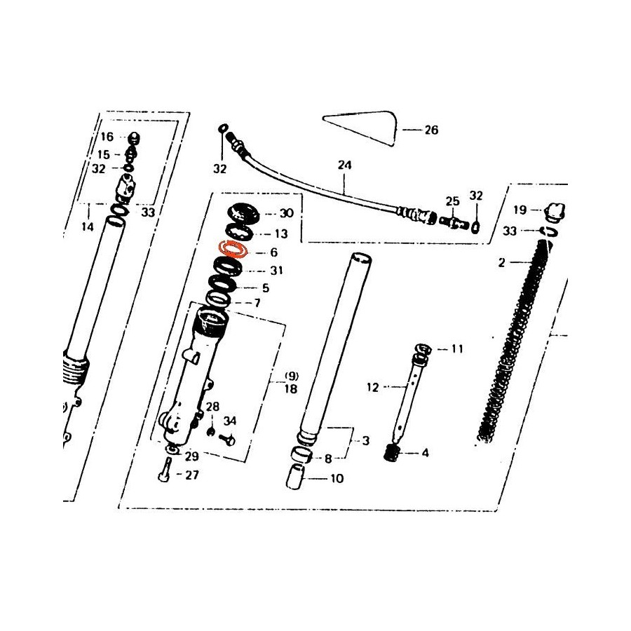 Fourche - Plaque de revers  51413-469-003