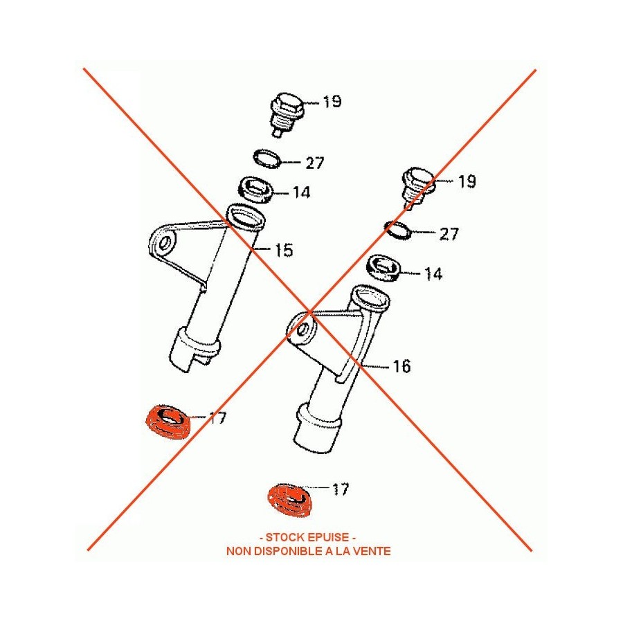 Fourche - caoutchouc, Silent-bloc 51622-317-700