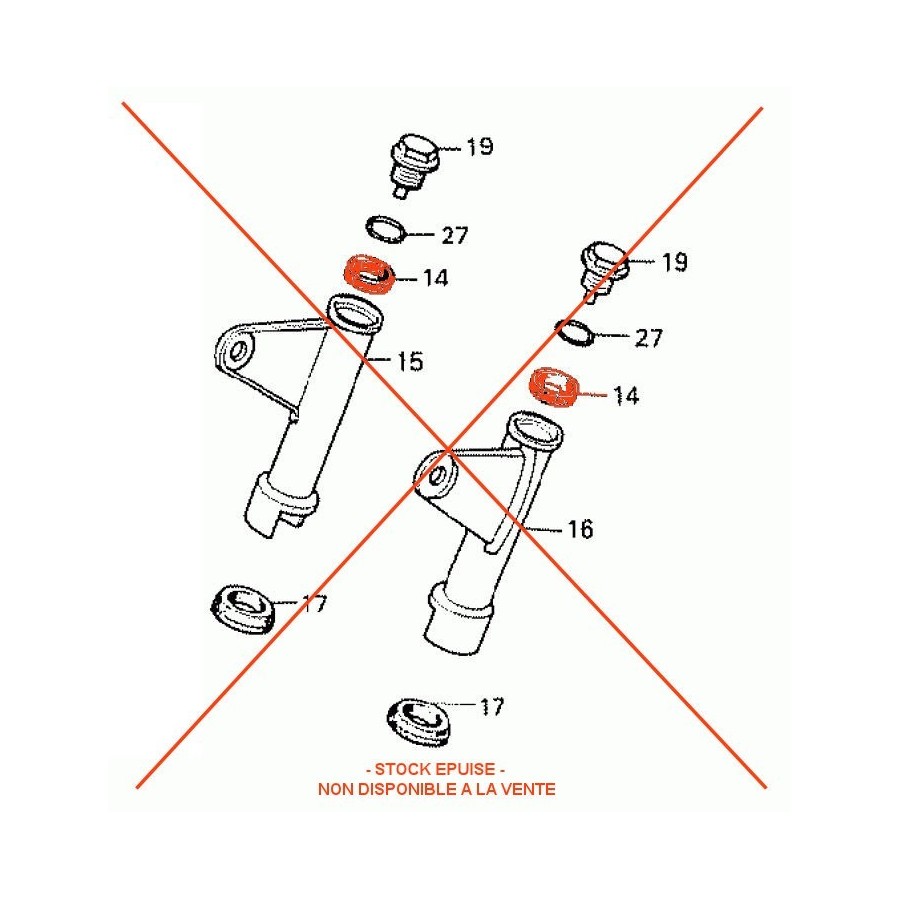 Fourche - caoutchouc, Silent-bloc 51601-413-000