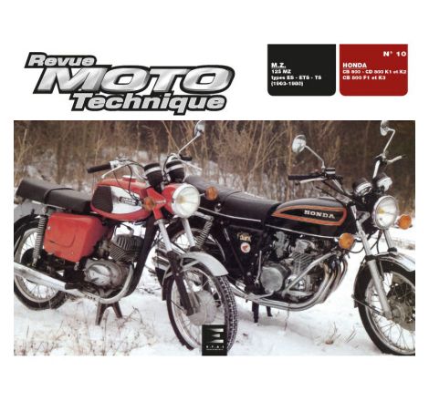 Service Moto Pieces|RTM - N° 10 - CB500 K, CB550 K, CB500 F - Revue Technique moto|Version Papier|39,00 €