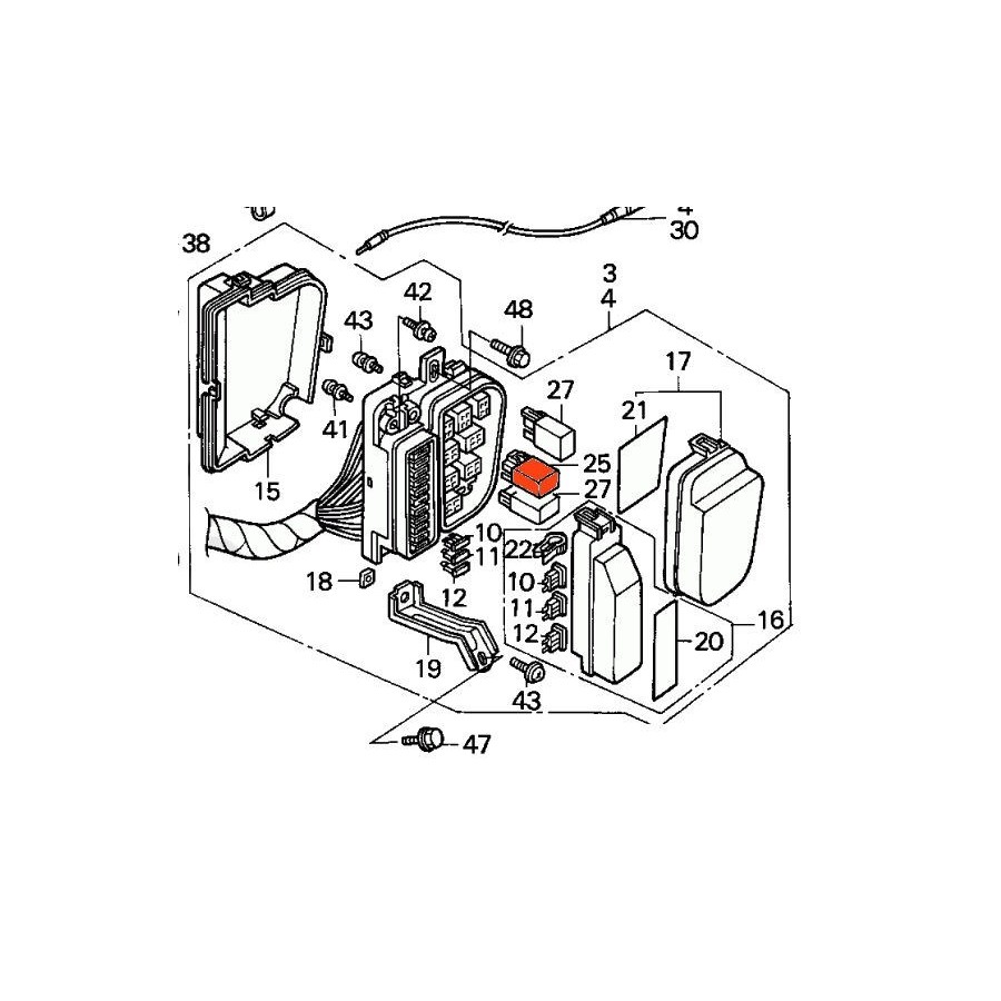 Fusible - relai - 10A - GL1500 ..... 35360-MN5-003