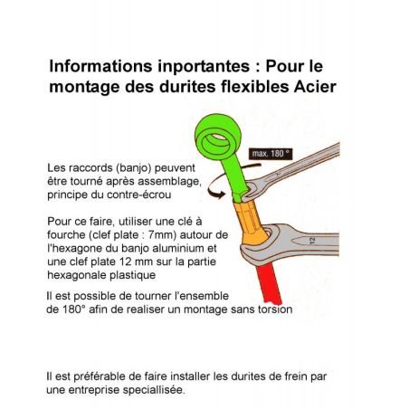 Service Moto Pieces|Frein - Durite aviation - Avant - FZR600 (94-95)|Durite de Frein|86,51 €