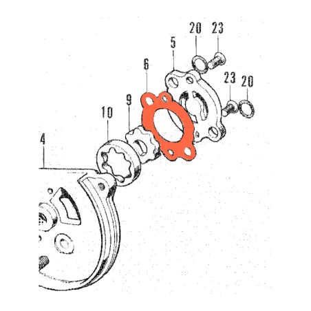 Service Moto Pieces|Moteur - Pompe a huile - joint|1971 - SL 125 K0 - (SL125S)|2,50 €