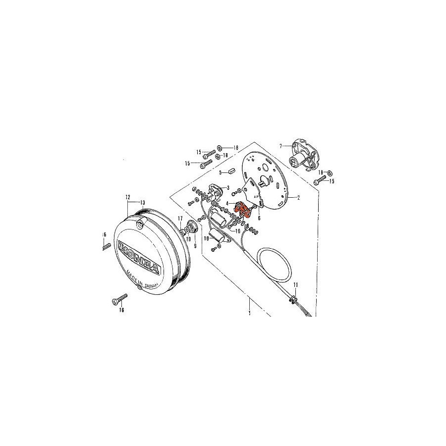 Allumage - Vis platinée - Droit - CB Four - XS750 - 30204-300-005 0...