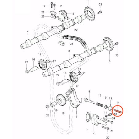 Service Moto Pieces|Distribution - ressort de poussoir - 9208-1146|Produit -999 - Plus disponible|79,90 €