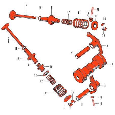 Service Moto Pieces|Moteur - Culasse - Kit  soupape, culbuteur , AAC - C70 - ST70 DAX - XR70 - CRF70|Moteur|65,00 €