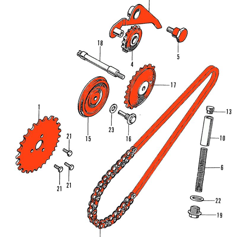 Service Moto Pieces|Distribution - Kit de refection - Z50, C70, ST70, ...., ..|1977 - CB50J|81,00 €