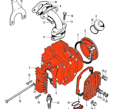 Service Moto Pieces|Moteur - Goujon N°15 - Bloc Cylindre - N'est plus disponible|Moteur|7,21 €