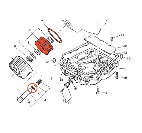 Service Moto Pieces|Filtre a huile - Kit - 1L9-13440-91 + 2 joints|Filtre a huile|6,20 €