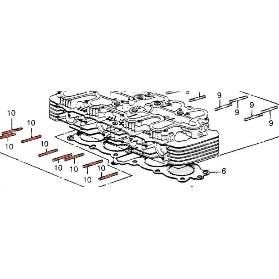 Echappement - Vis de collecteur - 6x40mm 90044-323-300