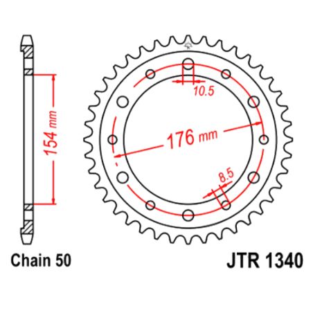 Service Moto Pieces|transmission - Kit chaine - DID-VX3 - 530-108-43-17 - Noir - VFR800 |Kit chaine|201,00 €