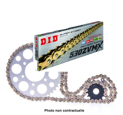 Service Moto Pieces|Transmission - Kit chaine 530-100/16/36 - Ouvert - Acier - DID-VX|Kit chaine|115,38 €