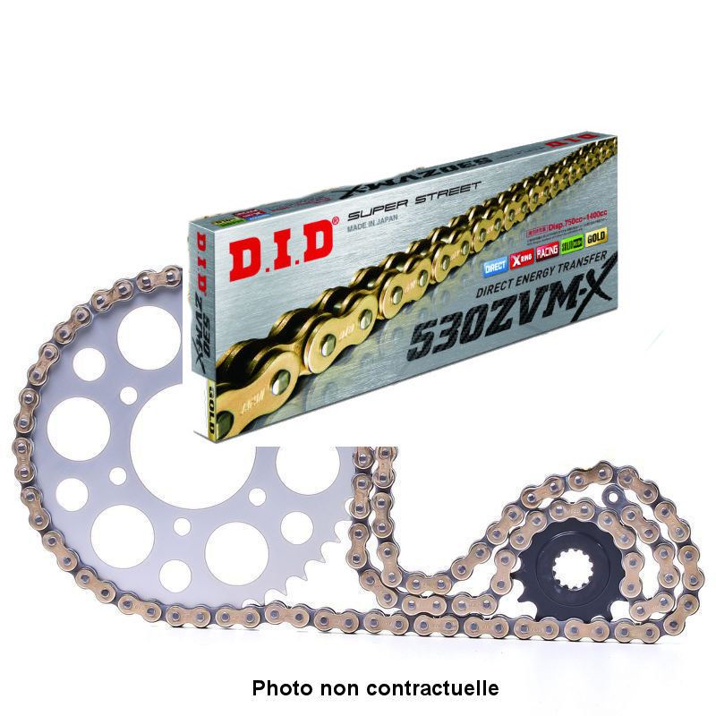 Service Moto Pieces|transmission - Kit chaine - DID-ZVMX - 530-108-43-17 - Noir - VFR800 |Kit chaine|240,00 €