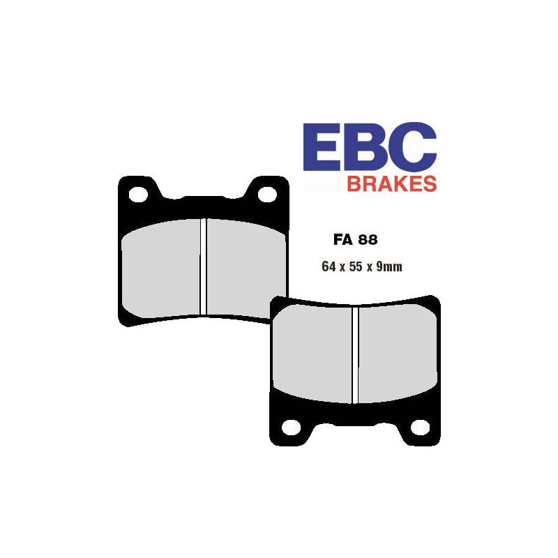 Service Moto Pieces|Frein - Jeu de Plaquettes - EBC - Standard - FA-088 - Jeu neuf soldé - sans emballage|Plaquette|29,90 €