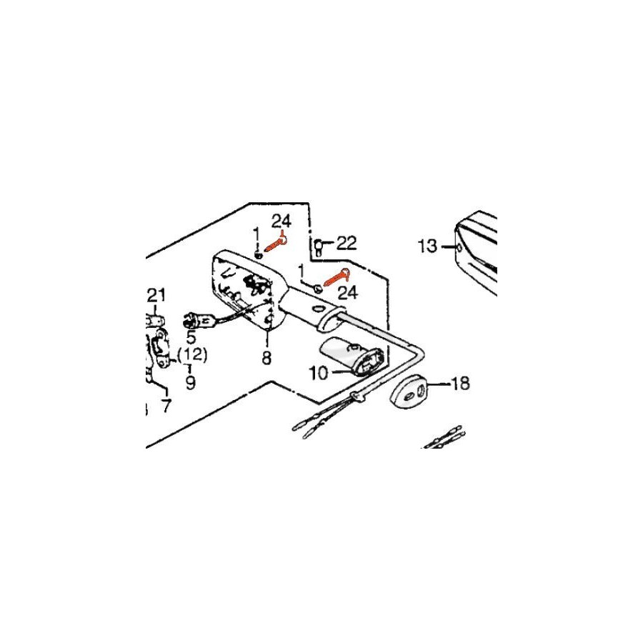 Clignotant - Vis - M4x25 - (x2) 93901-246-80