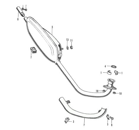 Service Moto Pieces|Echappement - SR125 - (82-00)|Ligne - origine|169,90 €