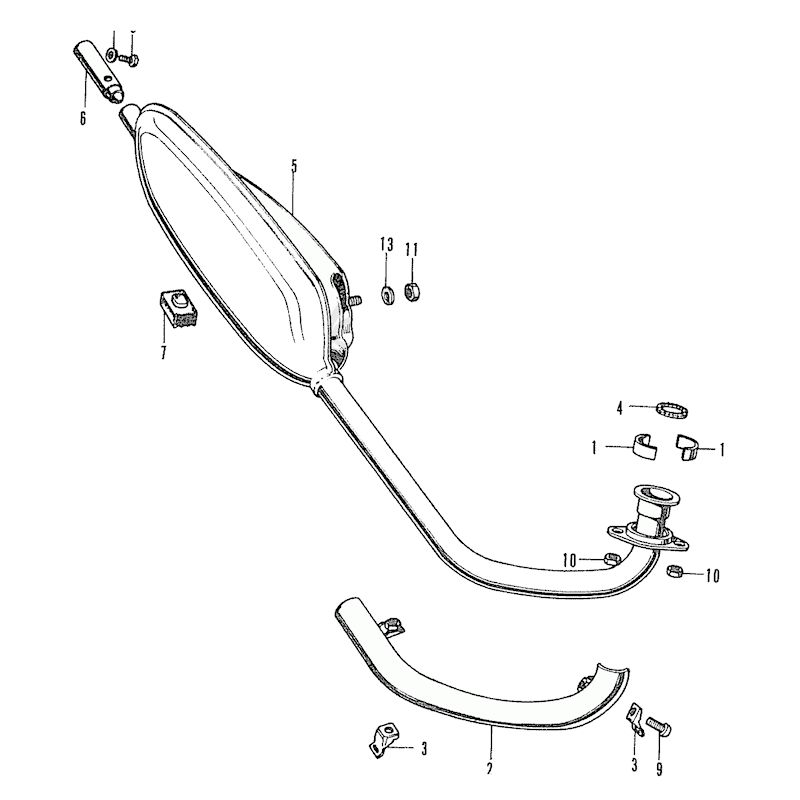 Service Moto Pieces|Echappement - ST50 - ST70 - Dax |Ligne - origine|139,00 €