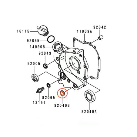 Service Moto Pieces|Moteur - Joint Spy - Selecteur de vitesse - 13x20x5 - 92049-1186|Moteur|7,20 €