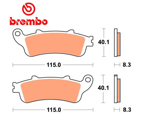 Service Moto Pieces|Frein - Jeu de Plaquettes - BREMBO - 07HO42LA|Plaquette|65,50 €