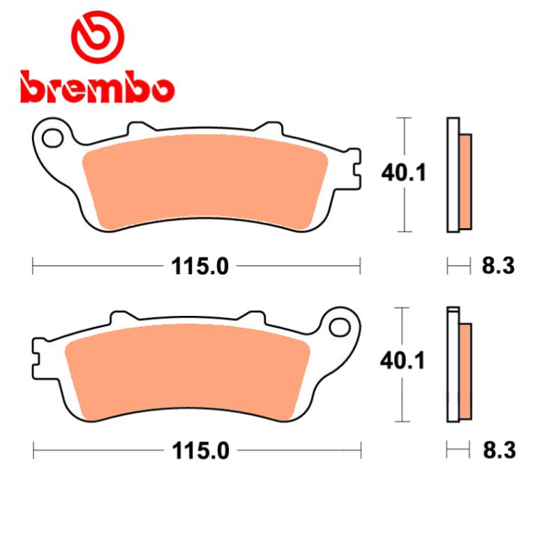 Service Moto Pieces|Frein - Jeu de Plaquettes - BREMBO - 07HO42LA|Plaquette|65,50 €