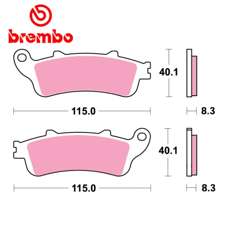 Service Moto Pieces|Frein - Jeu de Plaquettes - BREMBO - 07HO42SA, metal fritté|Plaquette|65,50 €