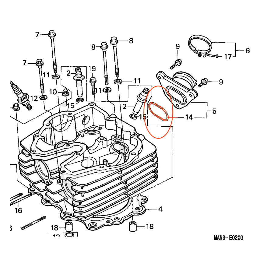 Clignotant - Court - Av. Dr. / Ar. Ga. - FJ1100/1200 .. /FZ.. / FZR...