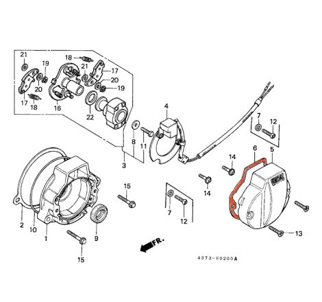 Service Moto Pieces|Allumage -  bobine - 12v- Simple - XL125 - XL185|1987 - XL 125 Sl|61,20 €