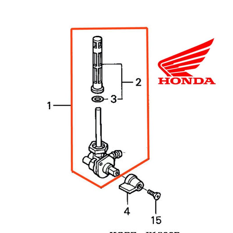 Service Moto Pieces|Robinet - Essence - VT125 Shadow|04 - robinet|23,50 €