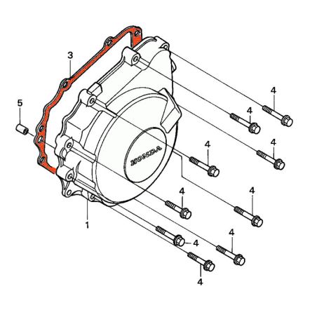 Moteur - Alternateur - Joint de carter - CB600F, CBR900, ....