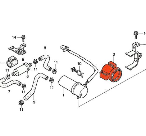 Service Moto Pieces|Pompe a essence - 16710-MW0-003 - CBR600, CBR900, VT600, VT750, VFR750, 0XL1000 V - NTV650 - XRV750|Pompe a essence|61,20 €