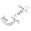 Echappement - Joint de silencieux - 62x69x5 mm