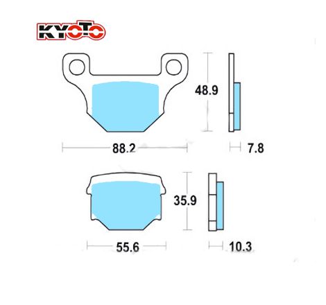 Service Moto Pieces|Frein - Jeu de Plaquettes - Kyoto S1055 - Standard - Kawasaki - Suzuki - Yamaha|Plaquette|29,90 €